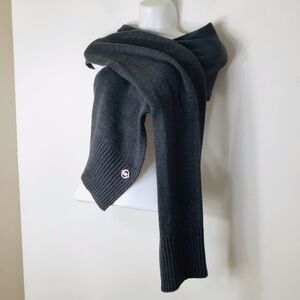 Michael Kors wrap scarf women grey knit